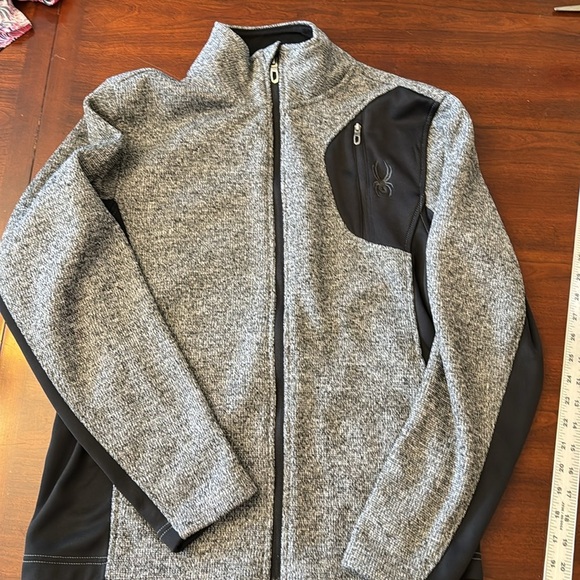 SPYDER Black & White Zip Up Jacket - Picture 9 of 14